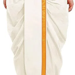SANMIKA Solid Men Dhoti image 2
