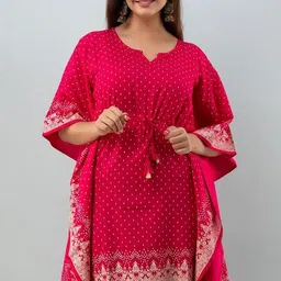 raaba Printed Rayon Women Kaftan-picture-12