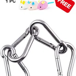 prateek kitchenware Swivel Snap U Hooks, Clasp Multipurpose- Key Chain for Linking Dog Leash Collar 3 cm Dog & Cat Cord Leash image 5