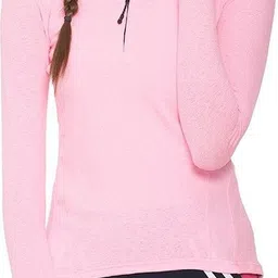 campus sutra Women Solid Mandarin Collar Polycotton Pink T-Shirt-picture-28