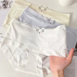 dermi fashion Pack of 3 Women Bikini Multicolor Panty-picture-17