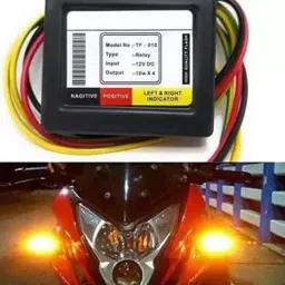 CROXIV Front, Rear, Side Flasher Indicator Light for Bullet, Hero, Honda, Bullet, KTM Universal For Bike image 2