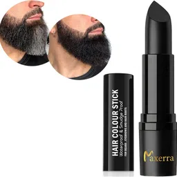 maxerra Beard & Moustache Touchup Stick Natural Hair Color Instant Beard Perfection , BLACK-picture-15