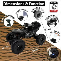 shri ji trader Rock Crawler 1:16 Offroad Monster RC Car with Smoke Function & Rechargeable Car image 2