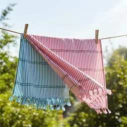 sairithanya enterprises Cotton 800 GSM Bath, Beach, Face Towel Set image 4