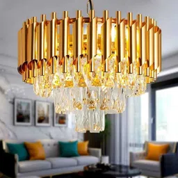 nozz Gold 400mm Chandelier Ceiling Lamp (Gold) 400mm Chandelier Ceiling Lamp(Gold) Chandelier Ceiling Lamp-picture-48