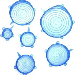 ablue clipper Silicone Stretch Lids, 6 Pcs Reusable Magic Lids 2.6 inch, 3.7 inch, 4.6 inch, 5.7 inch, 6.5 inch, 7.8 inch Lid Set, Pack of 1-picture-10