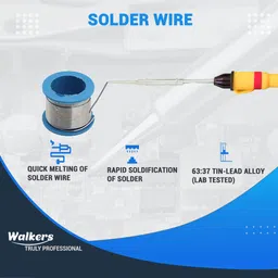 walkers WKCB8M1 9in1 Basic 25W Soldering Iron Machine Combo Kit with Solder Wire, Flux 25 W Simple image 5