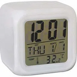 wriddhi Digital White Clock image 2