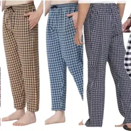 belvine Pack of 5 Chechered Print Men Pyjama-picture-17