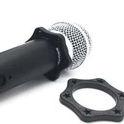balrama 5pc Black Colour Anti-Roll Microphone Protection Ring Rubber Anti-Slip Shock Microphone-picture-14