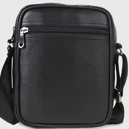 flikker Black Men & Women Sling Bag Stylish Crossbody One Side Small Sling Bag Adjustable Shoulder Strap Kit For Men image 2