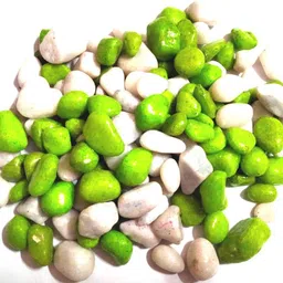 green plant indoor Stonemix1007 Polished Round Marble Stone image 2