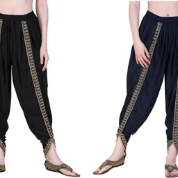 pinovo Solid Rayon Women Harem Pants-picture-21