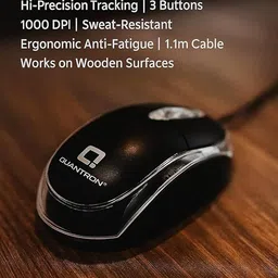 Quantron Jerry QMU-540 USB Wired Mouse Wired Ambidextrous Touch Gaming Mouse image 2