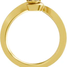 sparq Certified Lab Grown Diamond & BIS Hallmark Gold Plated Sterling Silver Gold Plated Ring image 2