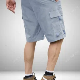 mgc maanu Solid Men Grey Sports Shorts image 2