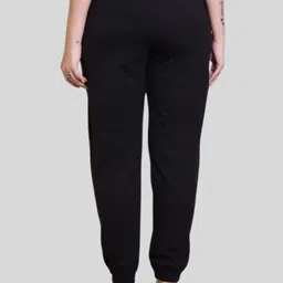 axys Women Solid Black Track Pants image 2