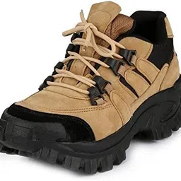 here&now Men's Synthetic Leather Comfortable Lightweight Officewear Lace Up Ankle Boots For Men image 2