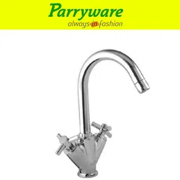 parryware Trio Center Hole Basin Mixer Tap for hot and cold water set of 3 pic 062 Dual Handle Deck Mounted Faucet for Wash Basin Basin Mixer Faucet image 2