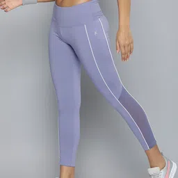 hrx by hrithik roshan Striped Women Purple Tights-picture-38