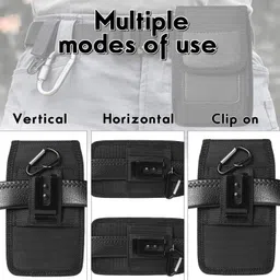 shrevii Mobile Purse Men Mobile Purse Holster for Men Waist Belt Clip Test Indicator image 4