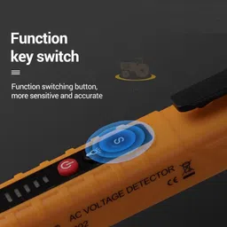 goodsbazaar Non-Contact Dual Voltage Tester Adjustable Sensitivity 12-1000V/48V-1000V AC Voltage Detector with LED Flashlight, Alarm Mode, Live/Null Wire Judgment Voltage Tester Detector Voltage Tester Electrical Line Testing Screwdriver Voltage Alert Pen Non-Contact Electric Voltage Power Detector Electrical Testing Pen Tester Induction Test Pencil LED Continuity Tester Electric Meter Fault Finder Tester for All Wire, Power Cables, Electrical & Electronic Circuits and Identify Installed Lines Electric Tester Lineman Testing Pen Electrician Screwdriver Multi-Purpose Electricity Current Voltage Tester Digital Electrical Line Tester Digital Voltage Tester Digital Multimeter image 2