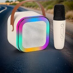 Sterling Bazaar G38_k12 Wireless Karaoke Mic Speaker: K12 with RGB, 5W Bluetooth 10 W Bluetooth Home Audio Speaker-image-1