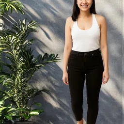 kotty Women Regular High Rise Black Jeans image 2