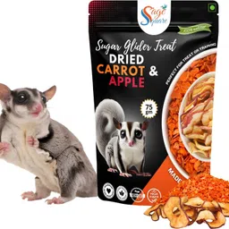 Sugar Glider Carrot & Apple Flakes – Natural, Healthy & Tasty Treats, Fiber Rich Vegetable, Fruit Squirrel Treat-image-37