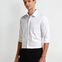 arrow Men Slim Fit Striped Spread Collar Formal Shirt image 5