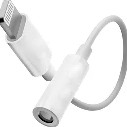PARANDIVV White Lightning to Audio Jack Converter – Connect 3.5mm AUX to Phone or Tablet Phone Converter-image-26
