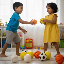 msp supplier Pick Your Toys 12 Pcs Soft Sponge Balls | Indoor Play Toy Set for Kids image 5