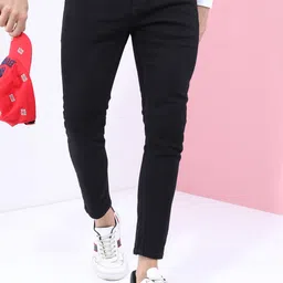 highlander Men Skinny Mid Rise Black Jeans-picture-16