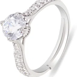 SILVISH 925 Silver Luminous Brilliance Beautiful Rhodium Plated Ring for Women Silver Zircon Gold Plated Ring-picture-14