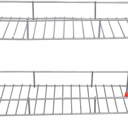 urban infotech Containers Kitchen Rack Stainless Steel Two-Tier Wire Kitchen Rack for Spices, Bottles and Jar Steel image 2