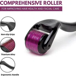 unvelis Derma Roller 0.5mm For Hair Regrowth, Face Acne Scars & Skin Ageing image 3