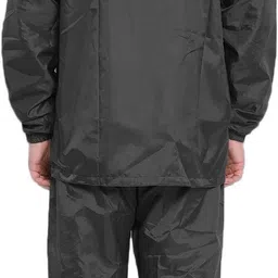 wet off hood Solid Men Raincoat image 2