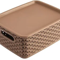 vrajpolyplast Plastic Unbreakable Plastic Storage Basket/Organizer/Bin For Home, Kitchen, Bathroom, Storage Basket image 4