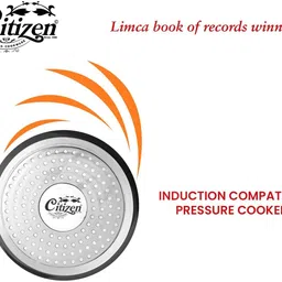 citizen Handi 5.5L Black Hard Anodies Induction Base with Stainless Steel Inner Lid 5.5 L Pressure Cooker image 4