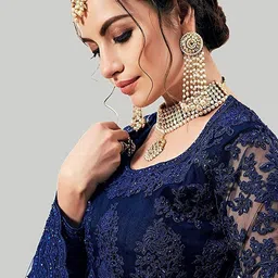 beautypiie Net Semi Stitched Anarkali Gown image 4