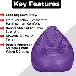 shira 24 XXL Tear Drop Bean Bag Cover (Without Beans) image 2