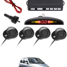 maties Universal 4 Black Reverse Parking Sensor With LED Display For Cars-114 4Black Parking Sensor With LED Display Increased Safety For Car-114 Parking Sensor image 1