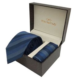 The Tie Hub Men Tie & Pocket Square Accessory Gift Set-picture-12
