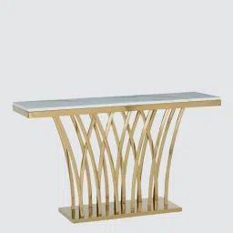 royaloak Atlas Console Table In White image 3