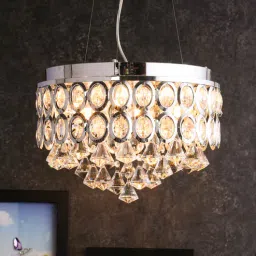 stello Silver Crystal Chandelier-picture-17