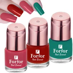 FORFOR Perfect Stay Rose Gold 3 Pcs Long Lasting Nail Polishes -6ml Each-102-107-113-picture-39