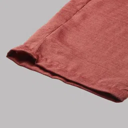 Shaily Rust Striped Regular Straight Kurta with Trousers image 3