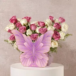 Purple N White Rose Elegance Bouquet-picture-14