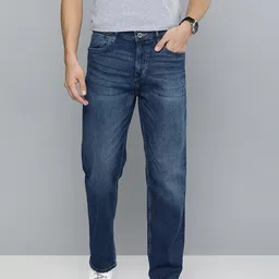 Mast & Harbour Men Navy Blue Regular Fit Mid-Rise Clean Look Stretchable Jeans image 2